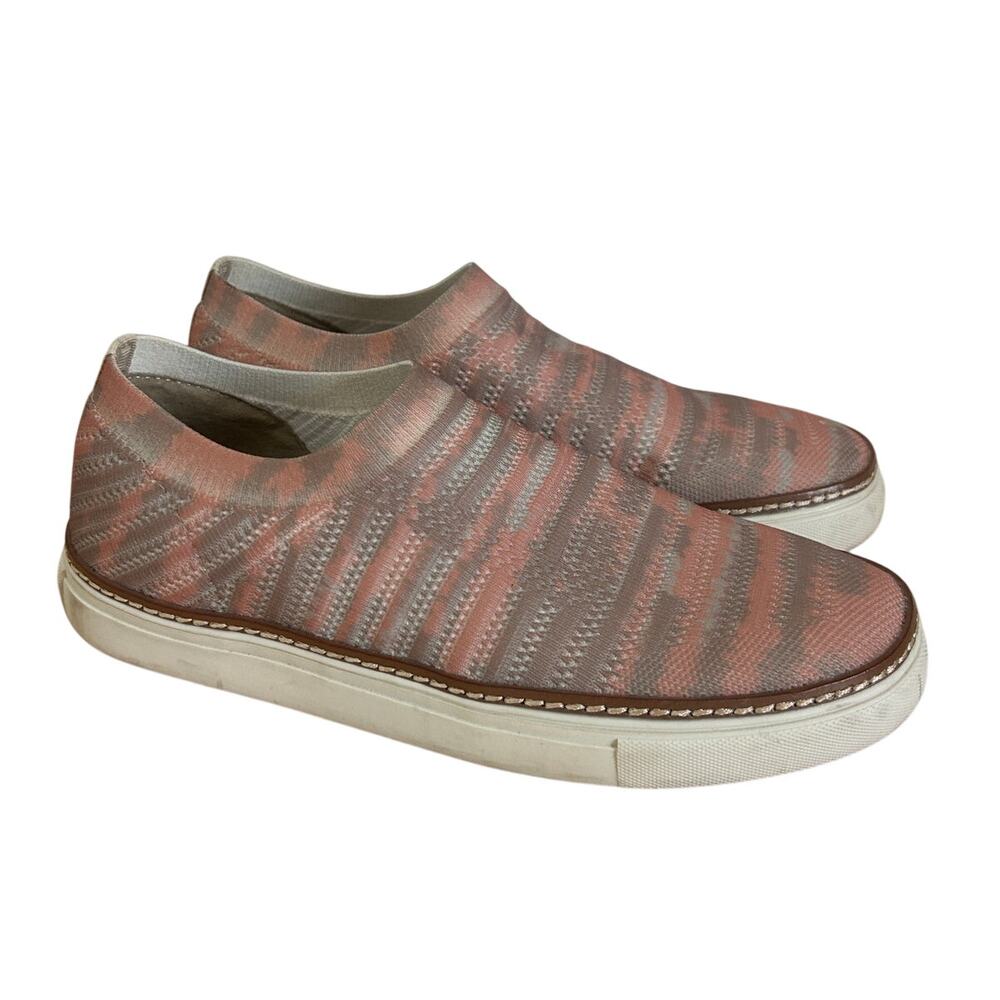 Vince Camuto Womens Keamalla Slip On Sneakers Shoes Pink Orange Low Top Size 8